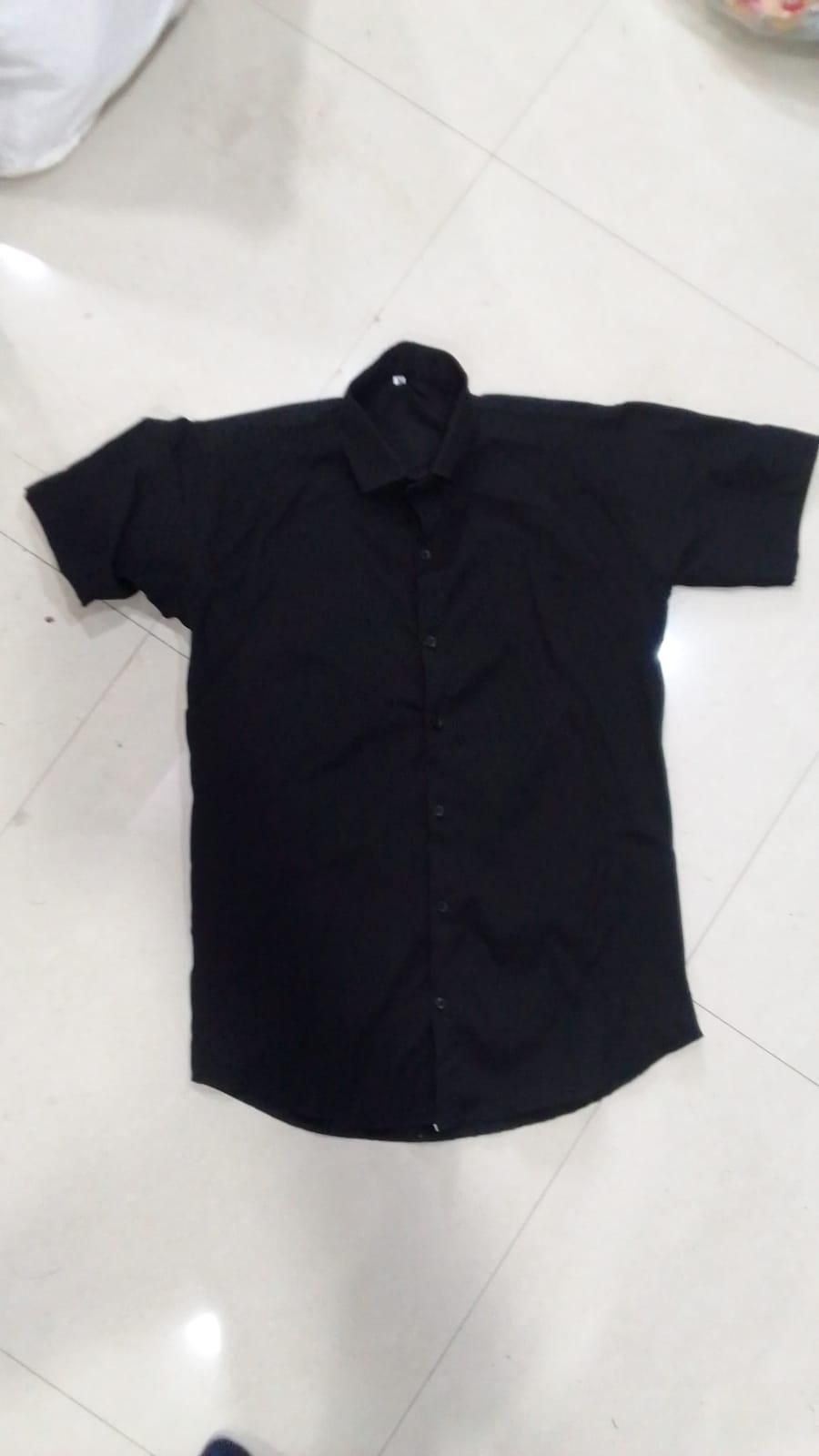 Men's Regular Fit Half Sleeves Solid Satin Formal Shirt cxt975-0e