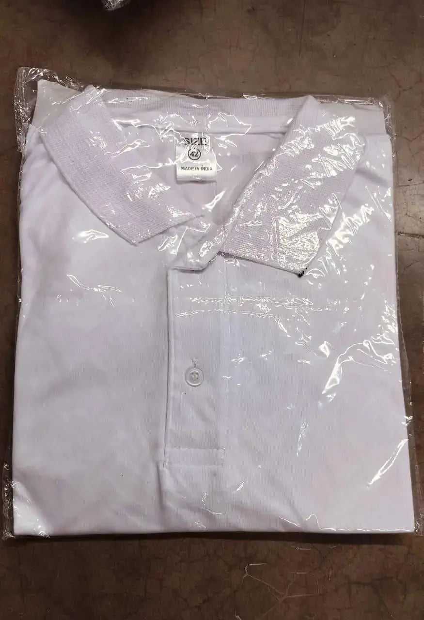Poly Matte Solid Half Sleeves Mens Polo T-Shirt Pack Of 3 cxt975-0e