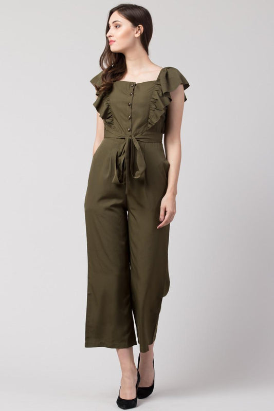 Verve Studio Polyester Solid Jumpsuit cxt975-0e