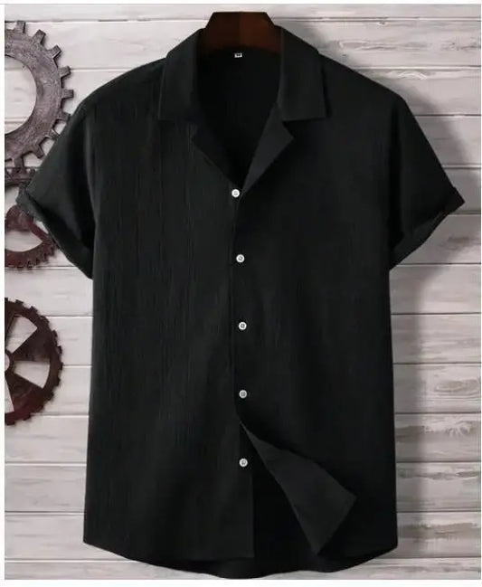 Men's Ice Silk Quick-Drying Shirt Black cxt975-0e